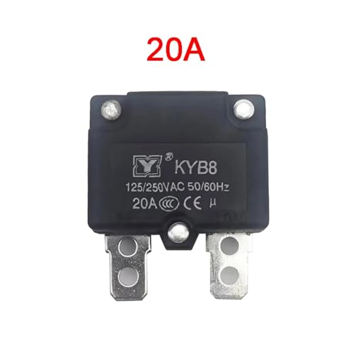 Interruptor térmico protector de sobrecarga 15A fusible autorearmable coche eléctrico DIY 4
