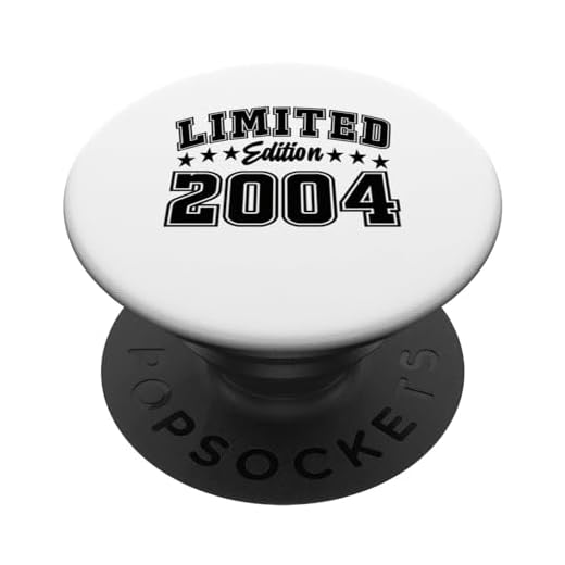 Edición limitada 2004 Cumpleaños 2004 Edición Cumpleaños PopSockets PopGrip Intercambiable