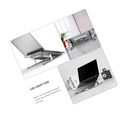 Base Ajustable para Laptop de Aleación de Aluminio con Ventilador LED miniatura 2