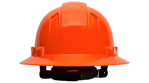 Image of Pyramex Ridgeline Full Brim Hard Hat 4 Point Ratchet Vented