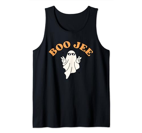 Boo Jee Ghost, Boo-Jee Ghost, Retro Halloween, lindo fantasma Camiseta sin Mangas