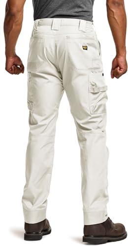 Image of CQR Men's Quick Dry Work Pants, Water Resistant Outdoor Tactical Pants, Lightweight Stretch Cargo Hiking Pants