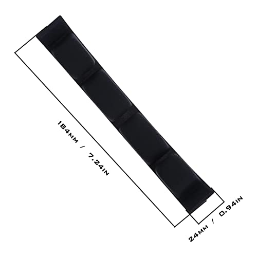 VGOL Fabric Headband Pad Headphone Headband Cover Headband Cushion Protector 184x24mm Compatible with Sennheiiser HD600 HD580 HD650 HD660S HD565 HD545 Black - Image 3