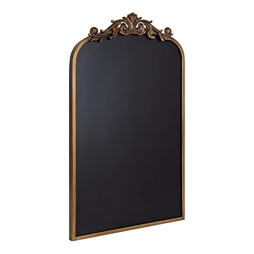 Kate and Laurel Arendahl Arch Chalkboard; Gold; 19 x 31; Framed Arched Ornate Vintage Magnetic Chalkboard for Unique Display; Decoration; and Organization by Kate and Laurel - Used condition - US$91.03