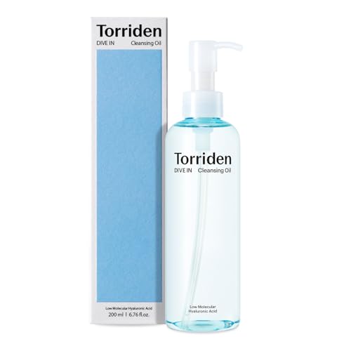 Torriden DIVE IN Cleansing Oil 200ml (6.76 fl.oz.) | Hydrating Deep Facial Cleanser for All and Sensitive Skin | Hyaluronic Acid, Panthenol, Allantoin