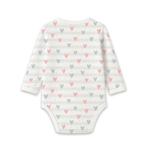 Image of MOM'S HOME Organic Cotton Front Open Kimono Onesie For Newborn Baby | New Born Clothing For Boys & Girls | 0-6 Months | Pack of 1