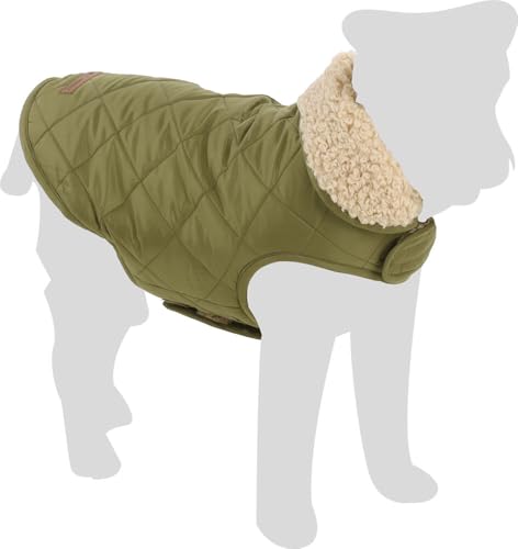 dog coat, Flamingo Bonnie Green, A:30cm B:31-32cm C:46-49cm, polyester, water-repellent, plush inner lining