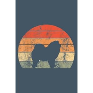 Chow Chow Retro Dog Lover Vintage: – Special designed covers, with lines inside,116 of white papers