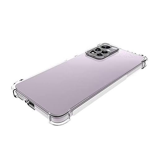 Image of BOXXO Flexible Back Cover for Mi Redmi Note 11T 5G | Back Cover Transparent Clear Shockproof Case Four Corner Protection | Slim Protective Mobile Phone Cover for Mi Redmi Note 11T 5G