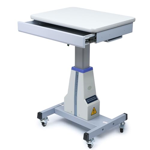 UCanSee Optometrist Motorized Table - Ophthalmic Electric Table with Drawer- Used to Place The Tray of The Trial Lens Set, Working Size 18.11" Wide, 23.62" Long