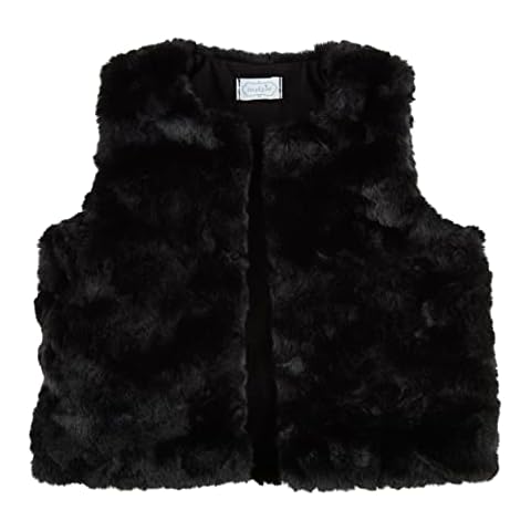Mud Pie Girls Fur Vest, Black Cover