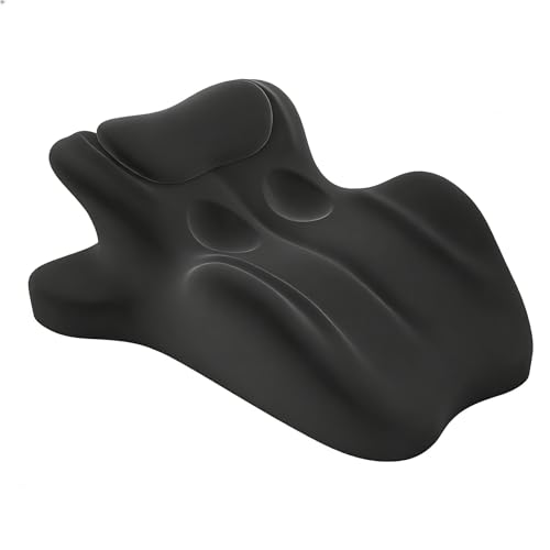 HOMEPAC Intimacy Couples Pillow 27 Ergonomic Memory Foam Wedge Black