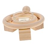 TOGEVAL Kerzenhalter des Sonnensystems Kerzenhalter Masse Wohnkultur Glaskerzenhalter Kerzenhalter-Ornament Inhaber Von Candlesticks Kerzenhalter Glas Süßer Kerzenhalter Beige Hölzern