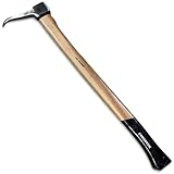 FORESTER Platinum Pickaroon Logging Tool 28in | USA Hickory Handle | Hookaroon Logging Tool | Log Roller Tool & Forestry Tools for Dragging and Stacking Logs