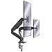 Price comparison product image VonHaus Dual Monitor Arm Full Motion for 17-32 Screens - Gas Spring Double Monitor Mount Desk Stand with Clamp and USB Port -180° Tilt, 360° Rotation & Twin 360° Swivel Arms - VESA up to 100mmm