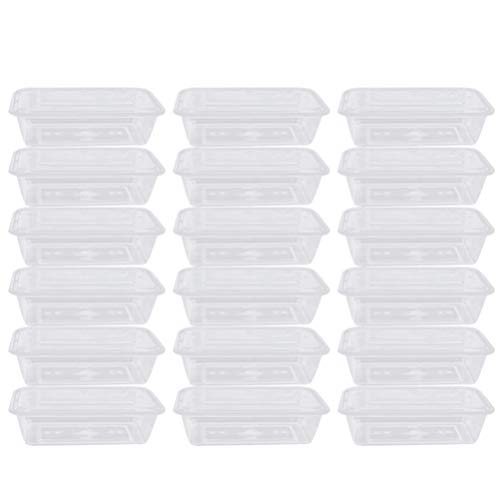 DOITOOL 50pcs Takeaway Food Box Disposable Packing Boxes Carry Out Containers Salad Meal Containers Heat Retaining No Odor
