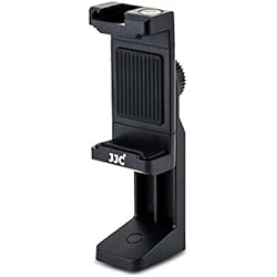 Mi Palo Selfie No Funciona JJC Soporte de Trípode Universal de Rotación de 360 Grados con Abrazadera Ajustable, Soporte de Zapata Fría y Nivel de Burbuja para Teléfonos Inteligentes en Trípode 1/4´´-20, Monopié, Palo Selfie