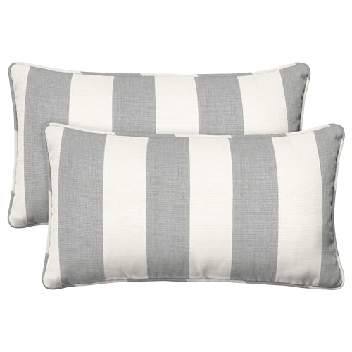 Honeycomb Outdoor Lumbar Toss Pillow Set 20" W x 12" L