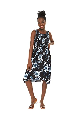 Image of Hawaii Hangover Family Matching Hawaiian Clothes, Midnight Bloom | Family matching Hawaiian outfits, Midnight Bloom, lightweight rayon, machine washable, tropical floral print, luaus, cruises
