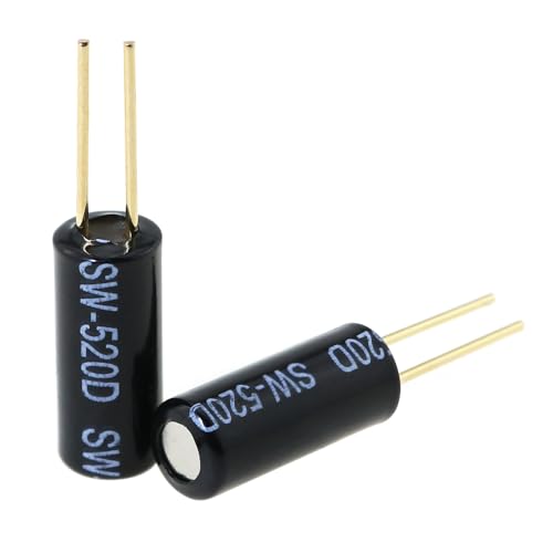 20pcs ball tilt sensor ball tilt wobble position switch metal ball tilt vibration switch suitable for medical electronic and automotive audio and automatic control system