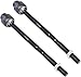 Detroit Axle - Front 4pc Tie Rods for Chevy Malibu Pontiac G6 Saturn Aura, 4 Inner & Outer Tie Rod Ends 2004 2005 2006 2007 2008 2009 2010 2011 2012 Replacement