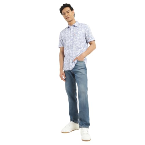 Image of Levi's Men's 511 Slim Fit Mid Rise Blue Jeans