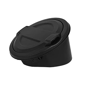 Fuel Filler Door Locking Gas Tank Cap Cover Compatible with Jeep Wrangler 2018-2023 JL & Unlimited Gas Tank Cap Aluminum Fuel Filler Door Cover