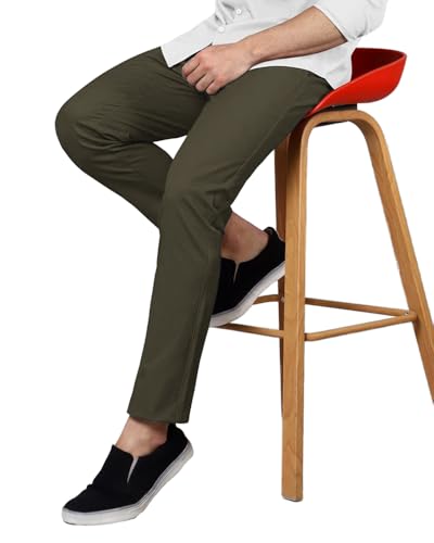 Image of Noble Monk Mens Mid Rise Formal Pants | Stylish Regular Fit Wear Trousers for Office Or Party | Solid Formal Trouser
