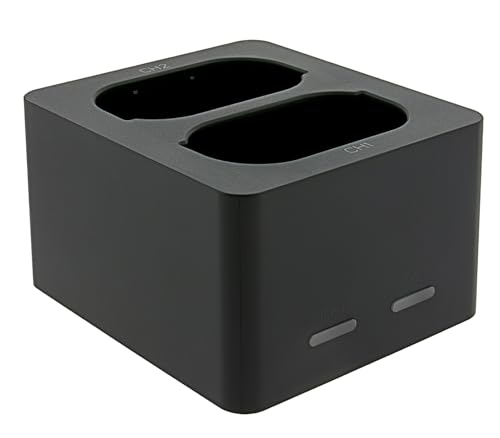 PATONA Podwójna ładowarka do Leica Q3 Q4 BP-SCL4 BP-SCL6 | kompaktowa ładowarka USB-C do 2 akumulatorów jednocześnie | w zestawie kabel USB-C, wskaźnik poziomu naładowania LED, ochrona przed