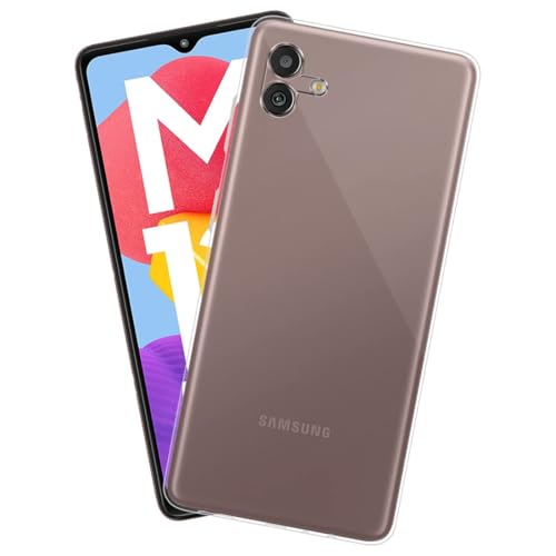 Image of Bintage Rubber Back Cover Compatible Model for Samsung M04 - SM-M045F - Transparent