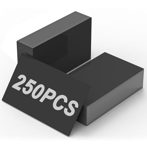 Lot de 250 feuilles vierges de gravure au laser en alliage d'aluminium noir pour gravure CNC,...