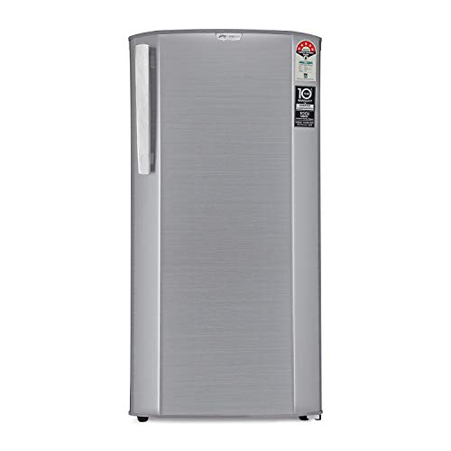 Image of Godrej 192 L 5 Star Inverter Direct-Cool Single Door Refrigerator with Turbo Cooling Technology (RD EDGENEO 207E 53 THI JT ST, Jet Steel, 2022 Model), Free 1 Year Extended warranty