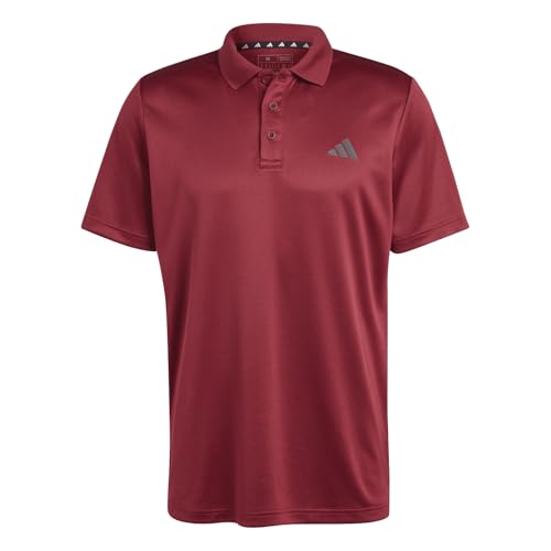 Image of adidas Men's Polyester Geometric Regular Fit Polo Shirt