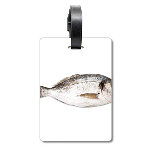 Étiquette d'identification pour valise rouge Ocean Fish en silicone souple
