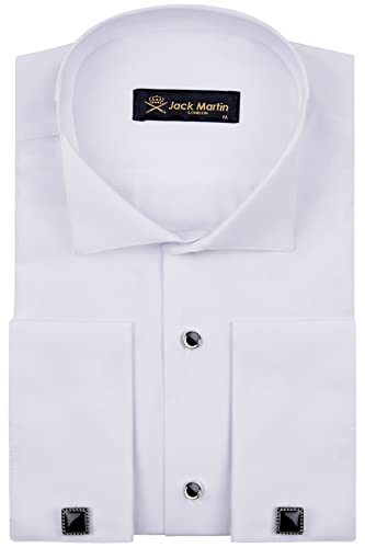 Jack Martin - Chemise de Smoking Col Cassé & Boutons de Manchette - Coupe Slim - Poignets Français Cover