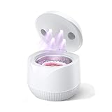 UEOFEN Electrical Ultrasonic Cleaning Units for Retainer, Denture, Mouth Guard, Aligner, Night Guard, Braces, Toothbrush Heads, Jewelry, 45kHz Dental Cleaning Pod with Digital Timer & 200ML