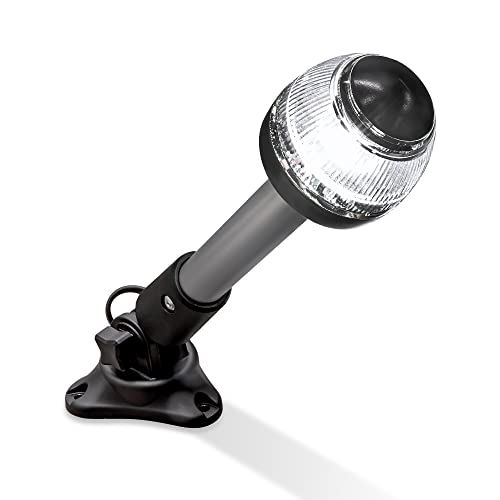 Lampe de navigation marine à DEL pliable blanche de 20 cm pour bateaux et yachts