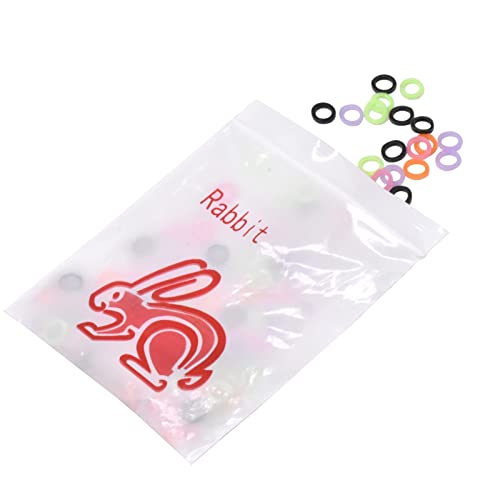 Rzjzgz 2 Packs(200Pcs) Multicolor Dental Orthodontic Elastics Latex Rubber Bands For Braces Great For Dentist, Dreadlocks, Braids, Top Knots Tool Professional 4.5Oz (Rabbit 3/16In) #TOP5
