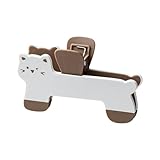 Clip para libros, abridor de lectura, soporte lateral, forma de gatito, marcapáginas adicionales de dibujos animados, clip creativo para notas, para hombres, mujeres, estudiantes, práctico diseño de