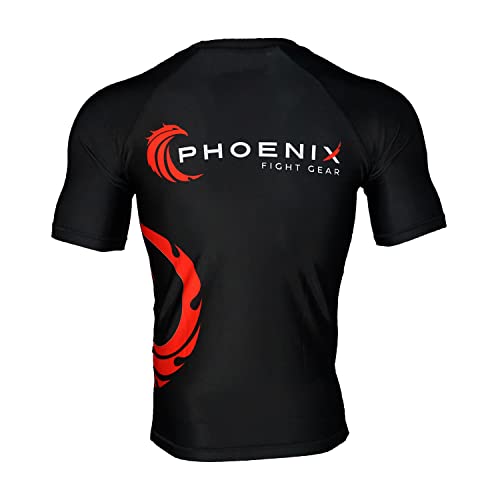 Rise Short Sleeve Mens Rash Guard for BJJ, MMA, Grappling, Wrestling, No Gi Compression Shirt2
