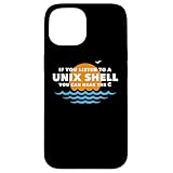 Unix Shell - Computer Science Programming Geek Nerd スマホケース iPhone 15 用