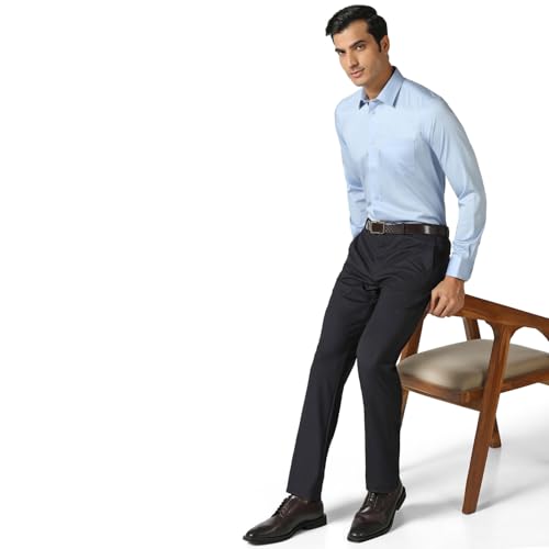Image of blackberrys Men Non Iron Shirt with Smooth Finish, Full Sleeves and Balanced Tailoring | Suitable for Office Styling, Workplace Dressing and Professional Settings