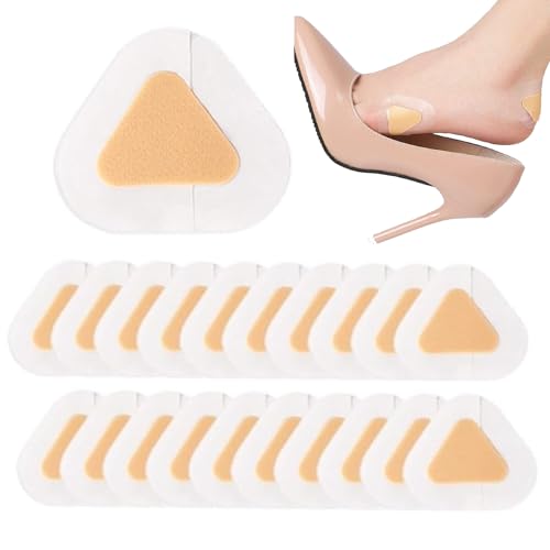 Parches Protectoras para Ampollas, 50 Unidades de Calcomanías Adhesivas para Talones, Protección Impermeable e Invisible para Actividades al Aire Libre