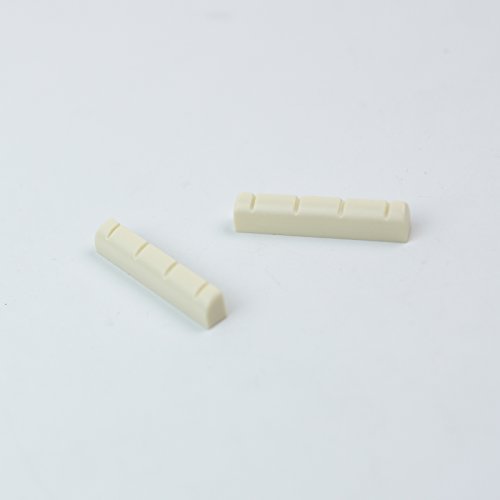 2X Hardened Plastic Ukulele Nut Slotted 1-3/8",Ivory Color #TOP3