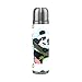 COOSUN Panda géant Accrobranches en Acier Inoxydable Thermos Bouteille d'eau à Isolation sous Vide Coupe Leak Proof Bouteille Vide Double, PU Tasse Thermique Voyage en Cuir, 17 oz 17 oz Multicolore