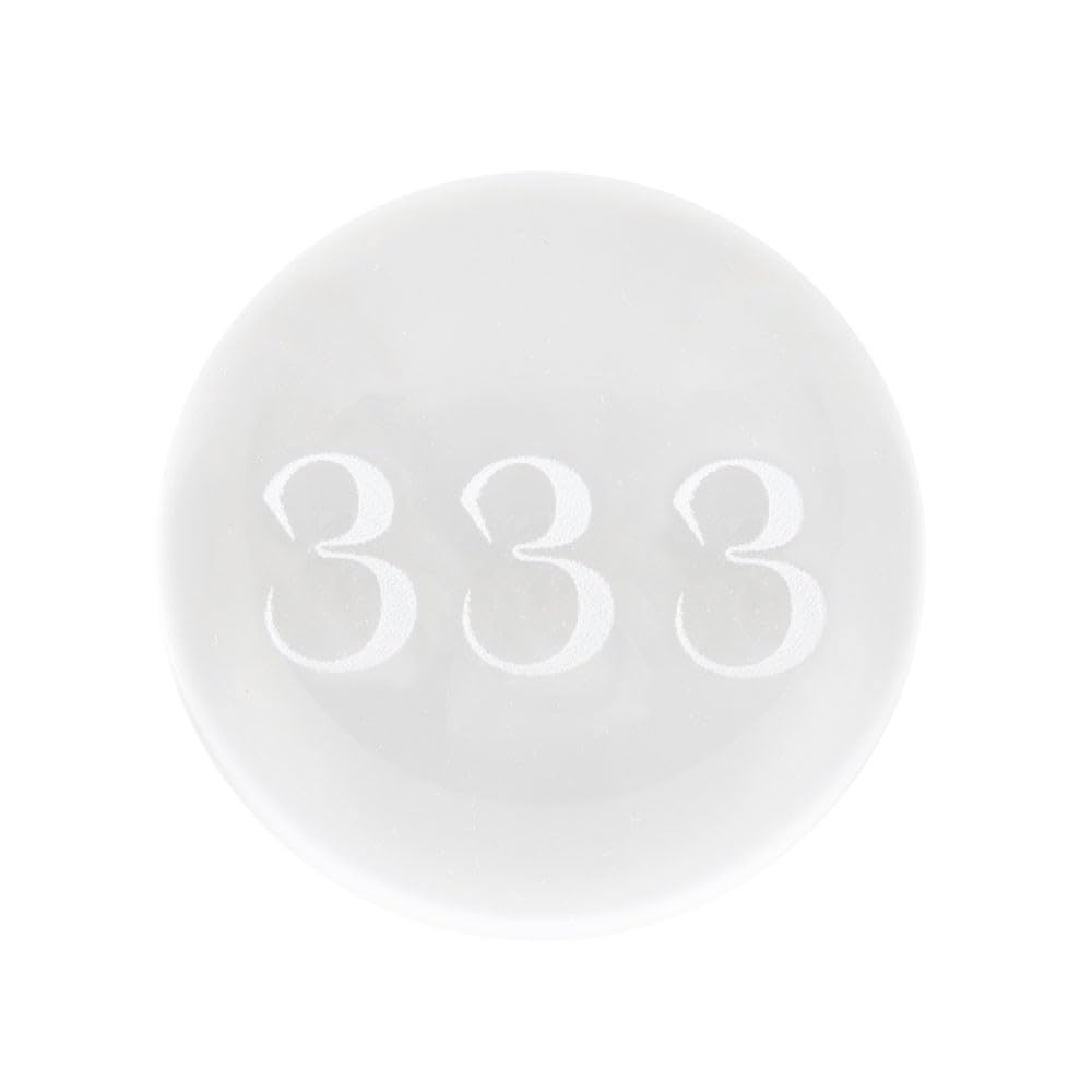 333 Angel Number Glass Crystal Ball with Inner Laser Engraving – Symbol of Divine Guidance, Love, and Protection for Spiritual Connection, Positive Energy, and Personal Growth