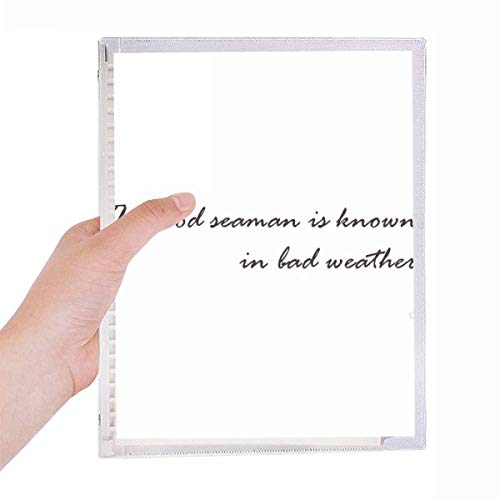 Cahier de notes à spirales The Good Seaman Is Known In Bad Weather format A5