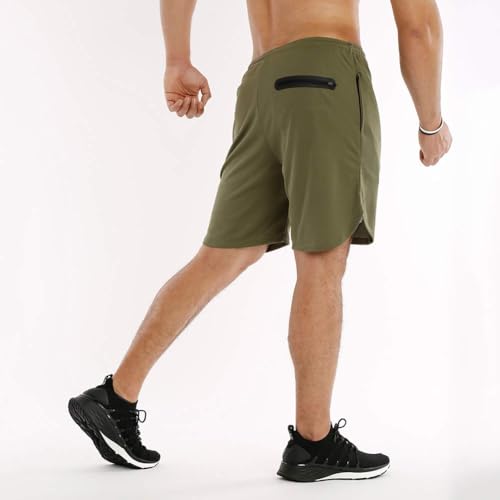 MECH-ENG Men's Workout Running 2 in 1 Shorts Training Gym 7" Short with Pockets4
