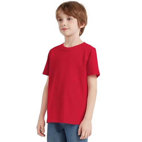 Image of Dreammonkey 2T-12Years Kids Cotton T-Shirt Short Sleeve Crew Neck Tshirt for Boys and Girls