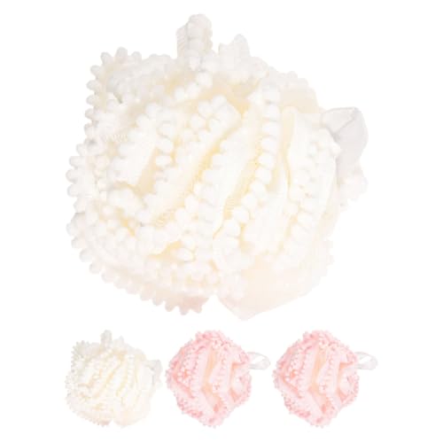 PRETYZOOM 4 Piezas Bola De Baño Puf Fregador De Ducha Esponja Lavar Cuerpo Fregadora De Ducha Bañera Exfoliante Corporal Puff De Ducha Depurador Corporal Para Mujer Puf De Fregar Lufa Nylon